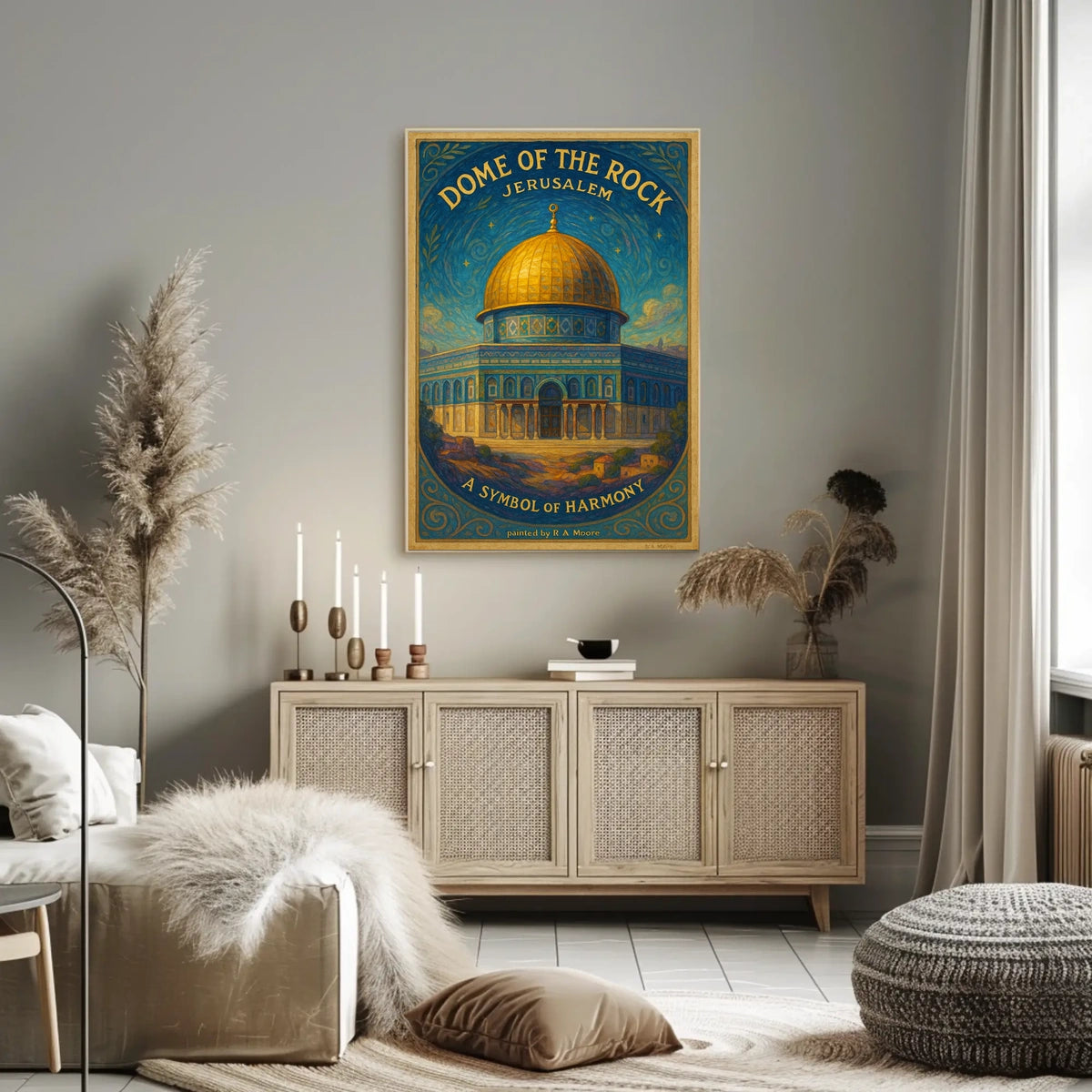 Dome Of The Rock A Symbol Of Harmony Poster