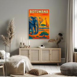 Botswana Wildlife Adventure Poster