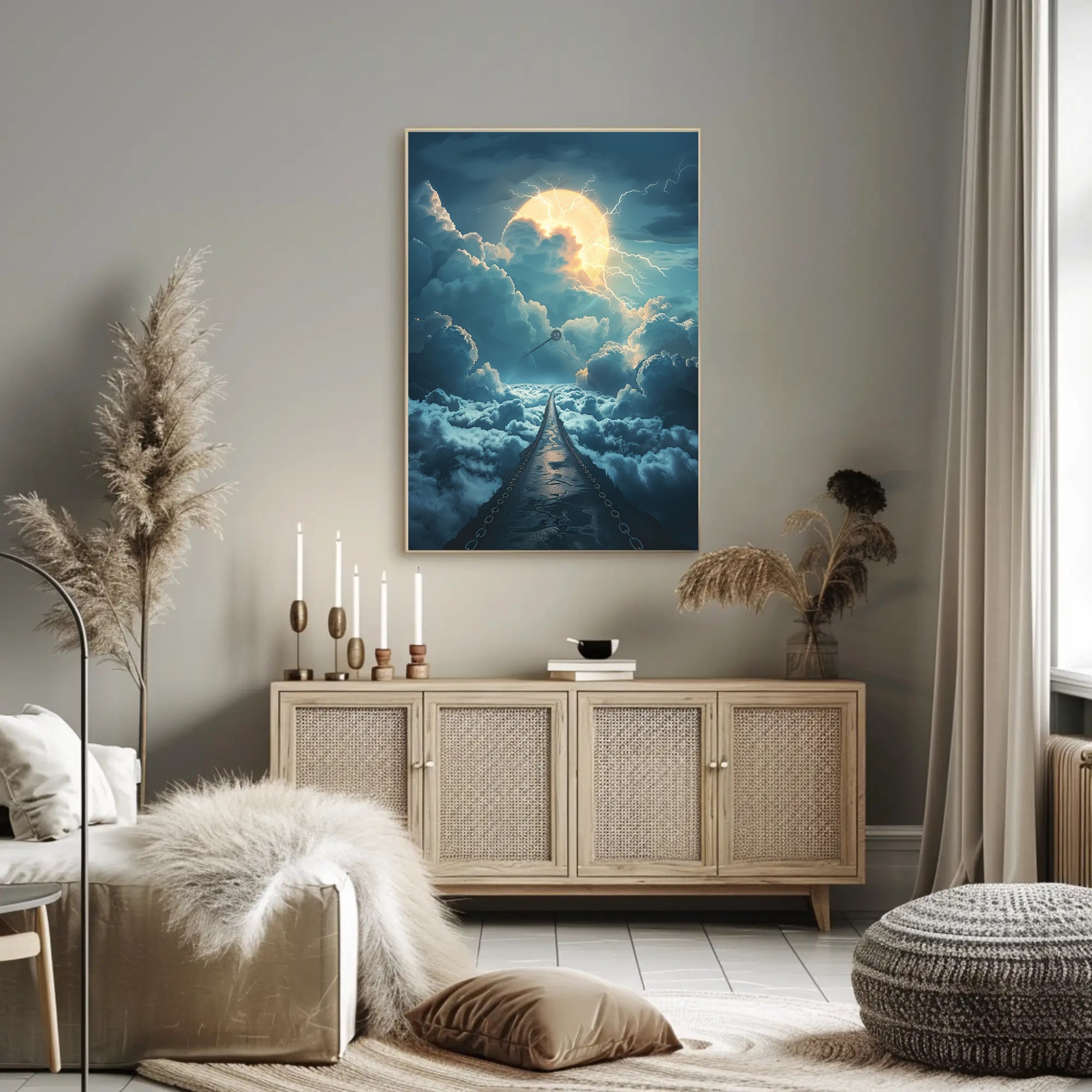 Surreal Road to the Sky Fantasy or Mythology Poster PosterGoat
