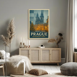 Prague Bohemian Noël Poster