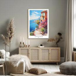 Côte d'Azur Coastal Impressionism Travel Poster PosterGoat