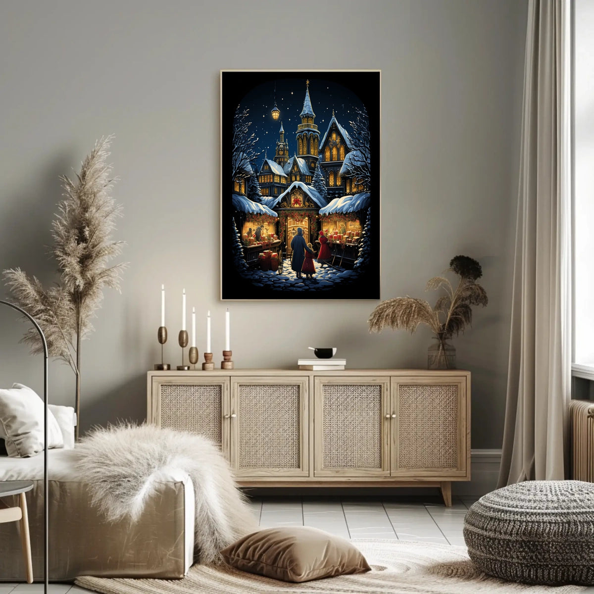 Enchanted Winter Market Poster