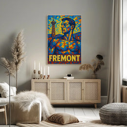 Fremont Mosaic Portrait Poster