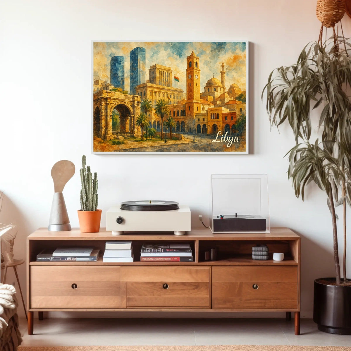 Libya Heritage Modernity Scenic Travel Photography Poster