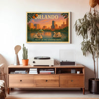 Orlando Travel Poster Heart of the Sunshine State
