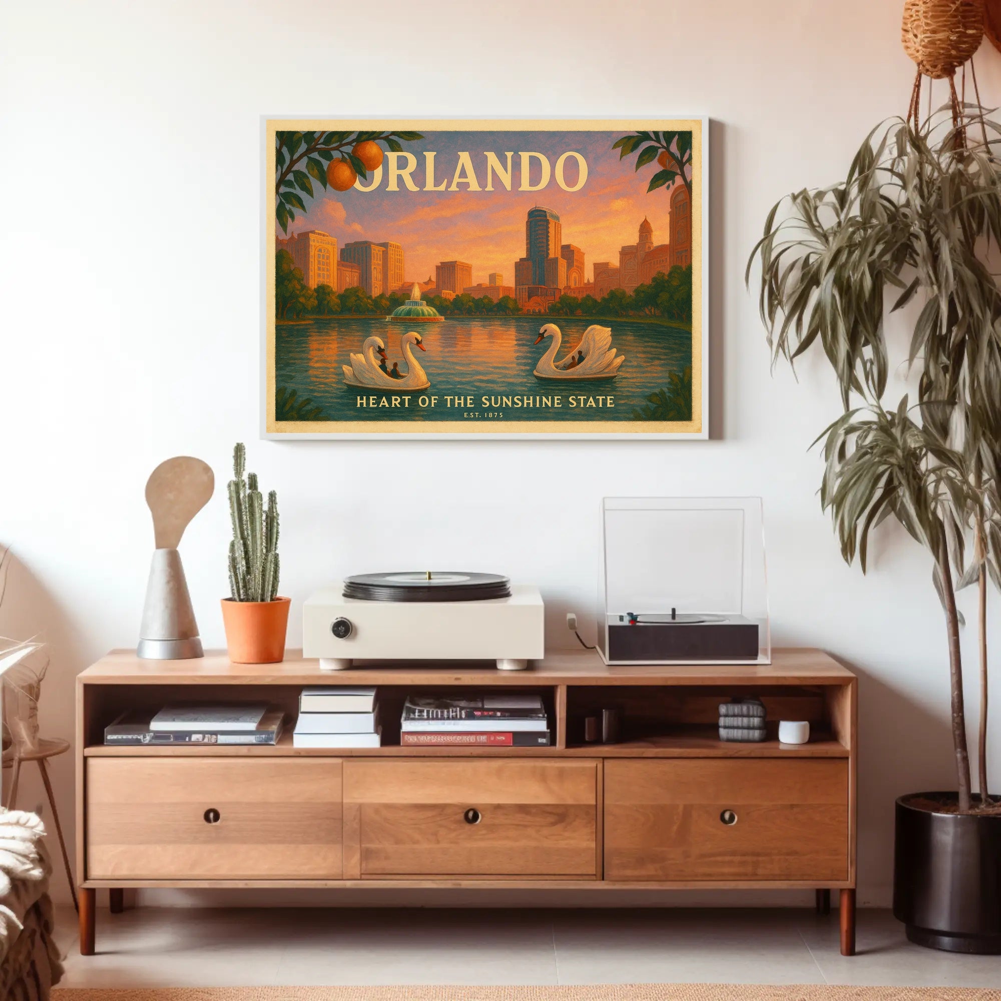 Orlando Travel Poster Heart of the Sunshine State