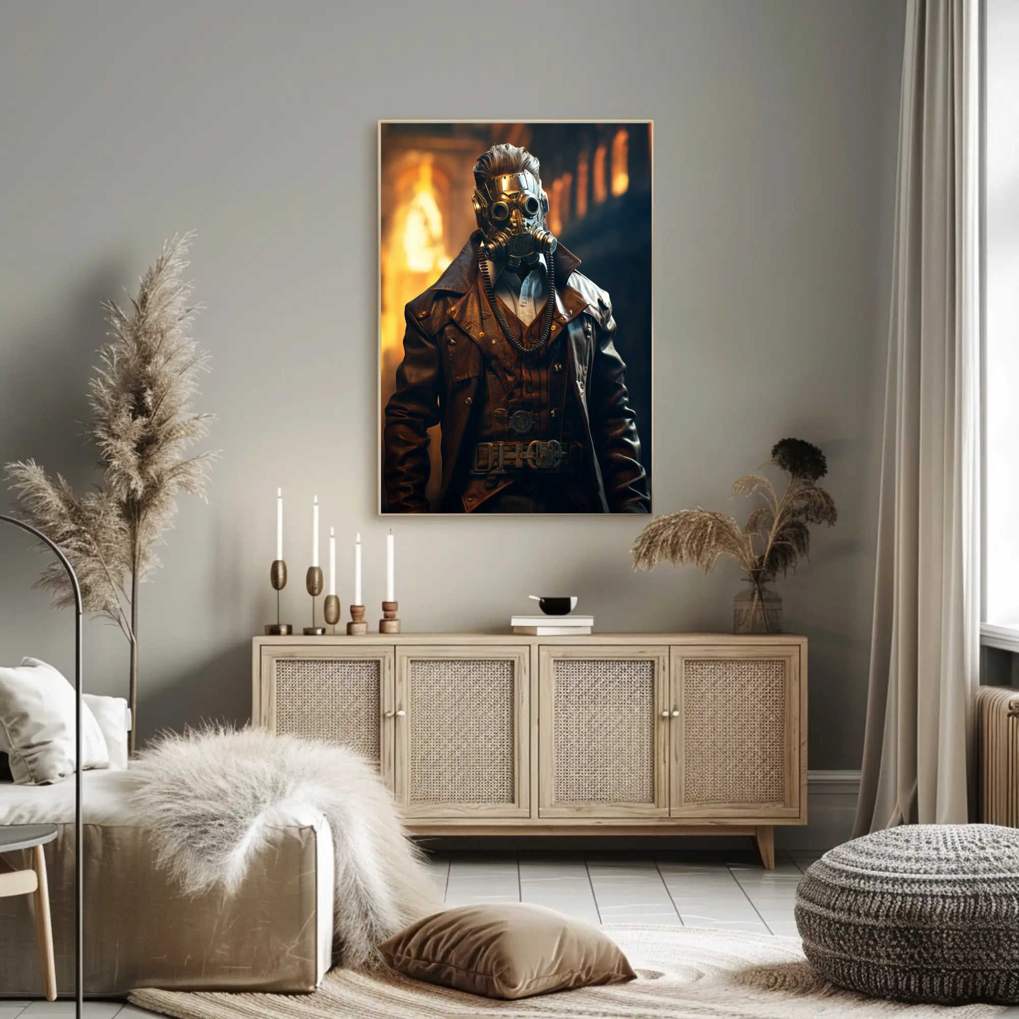 Steampunk Adventure Art Poster for Cultural or Heritage Poster
