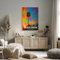 Broken Arrow Oklahoma Minimalist Travel Poster