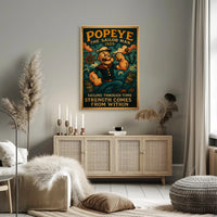Popeye the Sailor Man Vintage Pop Culture Poster