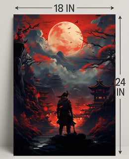Samurai Under The Blood Moon Poster