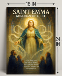 Saint Emma Guardian of Light Poster PosterGoat