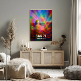 Barre, Vermont A Colorful Perspective Poster