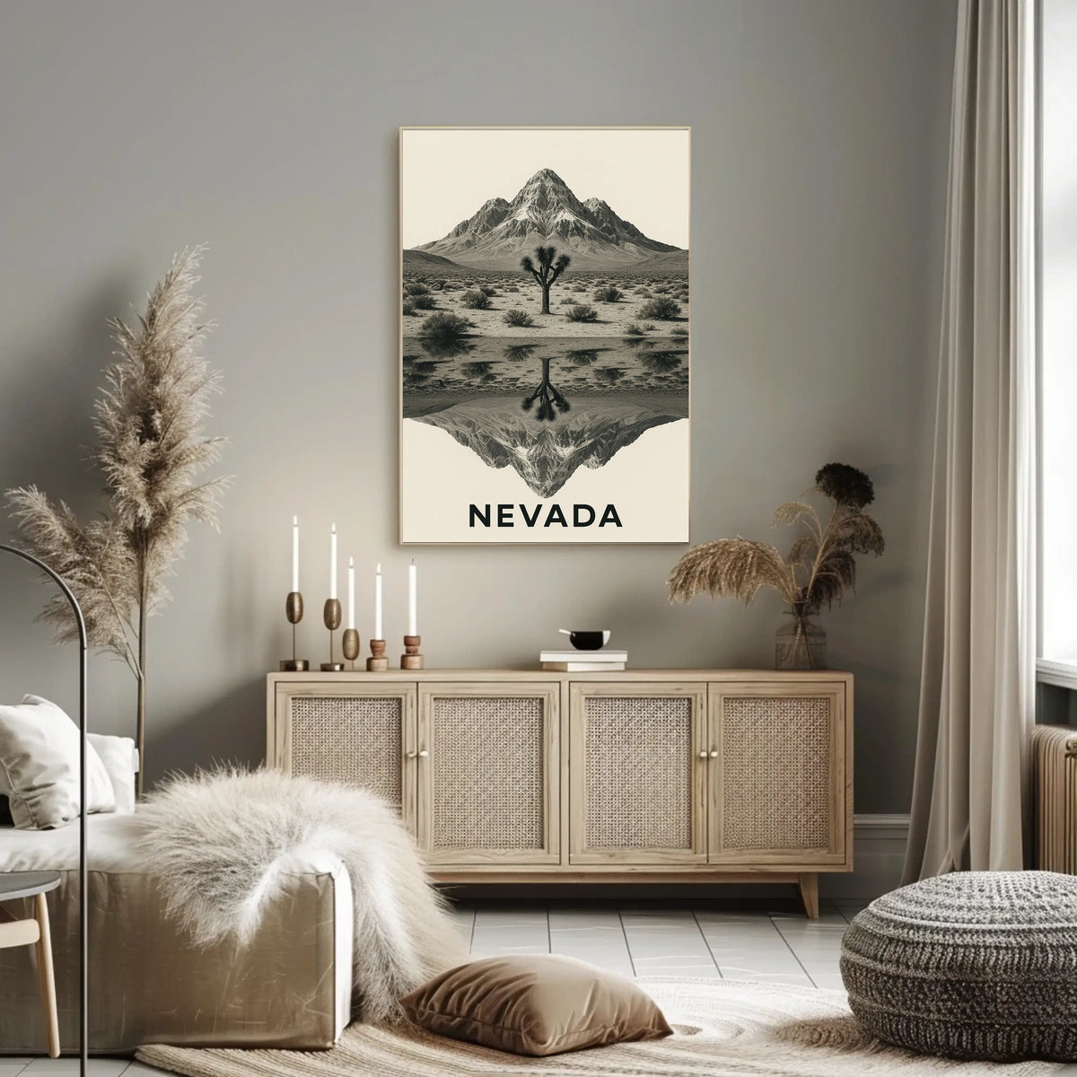 Nevada Landscape Reflection Poster