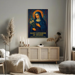 Saint Catherine of Sweden Poster
