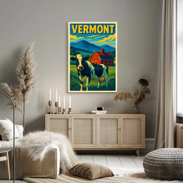 Vermont Countryside Charm Poster