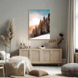 Serene Winter Landscape Print - National Park Poster