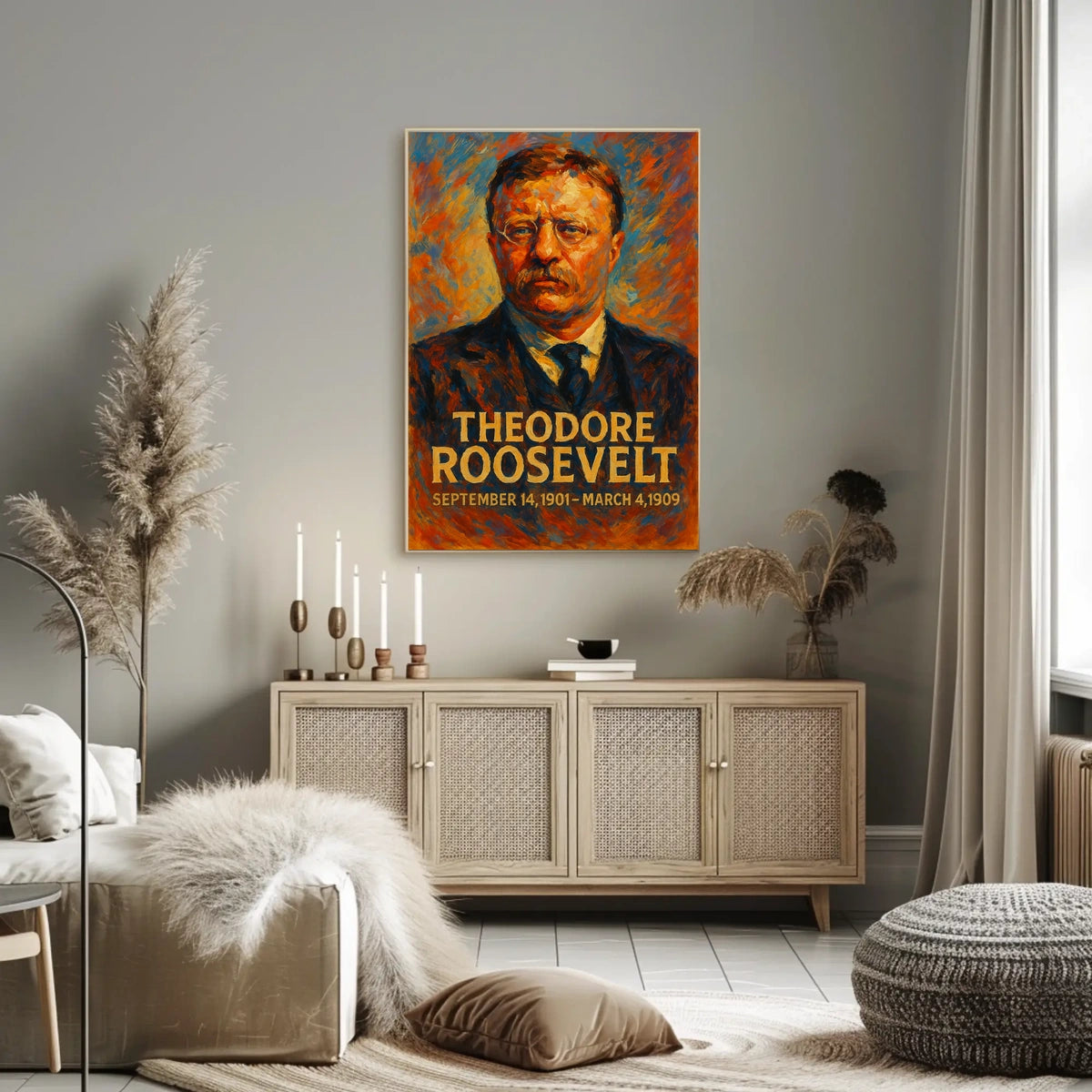 Theodore Roosevelt Presidency Dates Poster