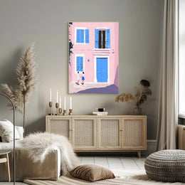 Serene Street Scene Poster Wall Art Print