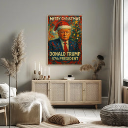 Merry Christmas Donald Trump Holiday Political Poster