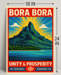 Bora Bora  Unity & Prosperity Poster PosterGoat