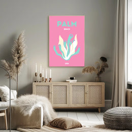 Palm Beach USA Artistic Display Travel Poster PosterGoat