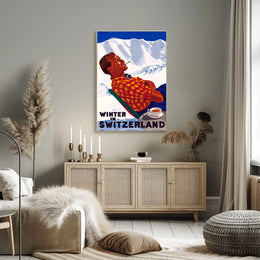 Winter in Switzerland Poster