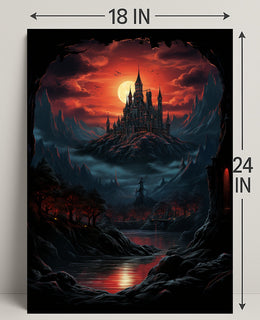 Enchanted Castle At Dusk Poster