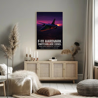 F-111 Aardvark Swing-Wing Warrior Poster PosterGoat