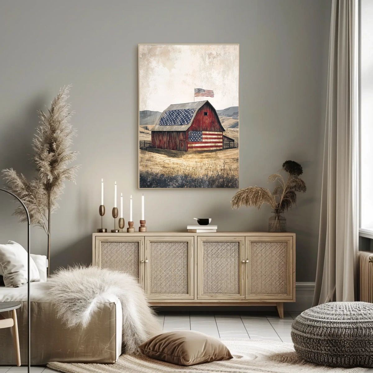 rustic barn Poster