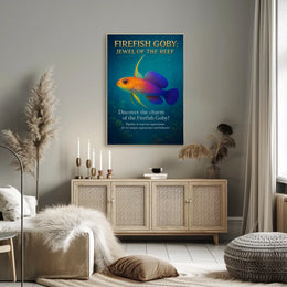 Firefish Goby Jewel of the Reef Poster