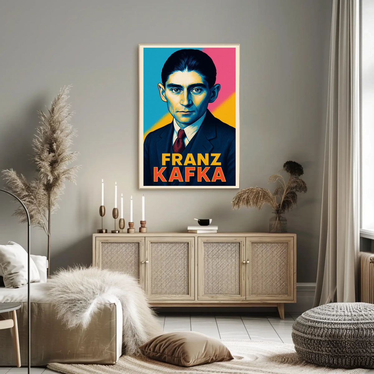 Franz Kafka Portrait Poster