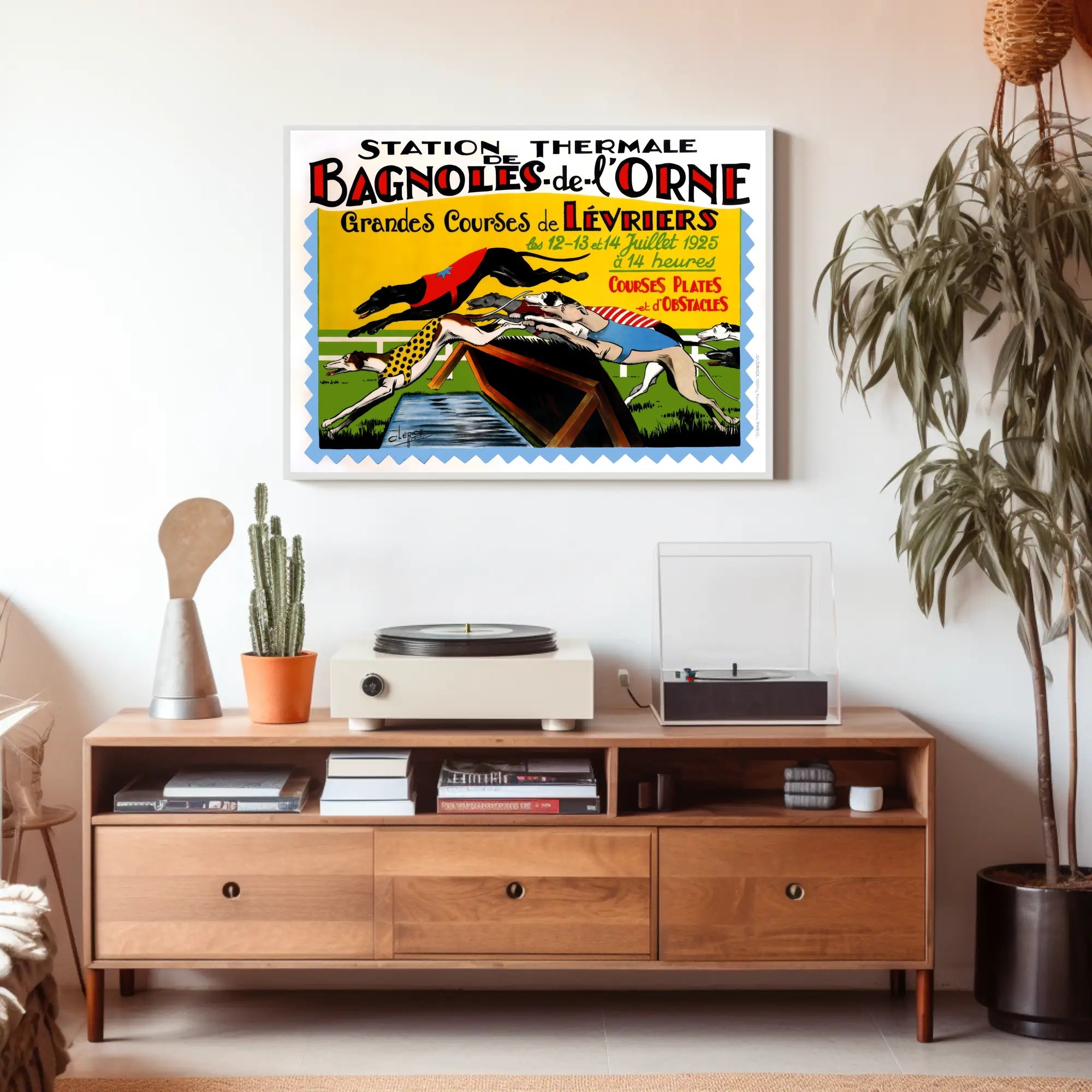 Greyhound Racing Bagnoles-de-l'Orne 1925 Sports Poster PosterGoat