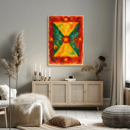 Vibrant Abstract Flag Poster