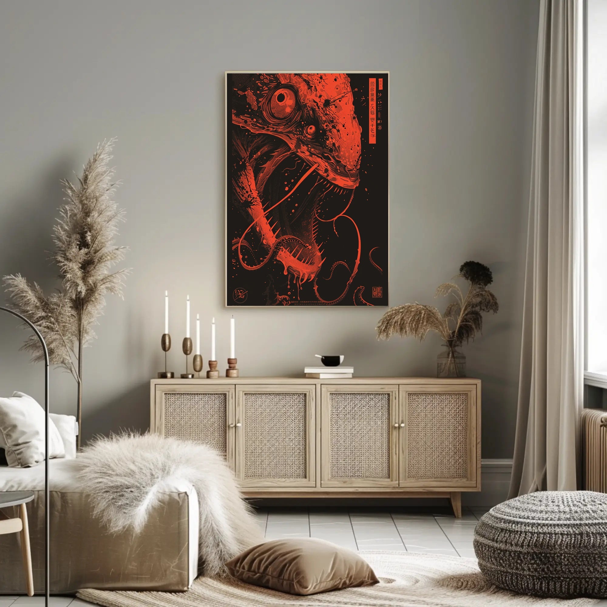 Deep-Sea Monster Fantasy or Mythology Poster PosterGoat