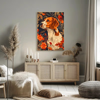Autumn Canine Elegance Wall Art Print