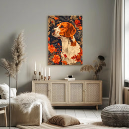 Autumn Canine Elegance Wall Art Print