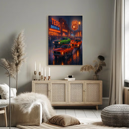Classic Car Night on Route M1 Poster