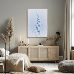 Winter Wilderness Footprints Landscape Poster - Abstract or Artistic Poster