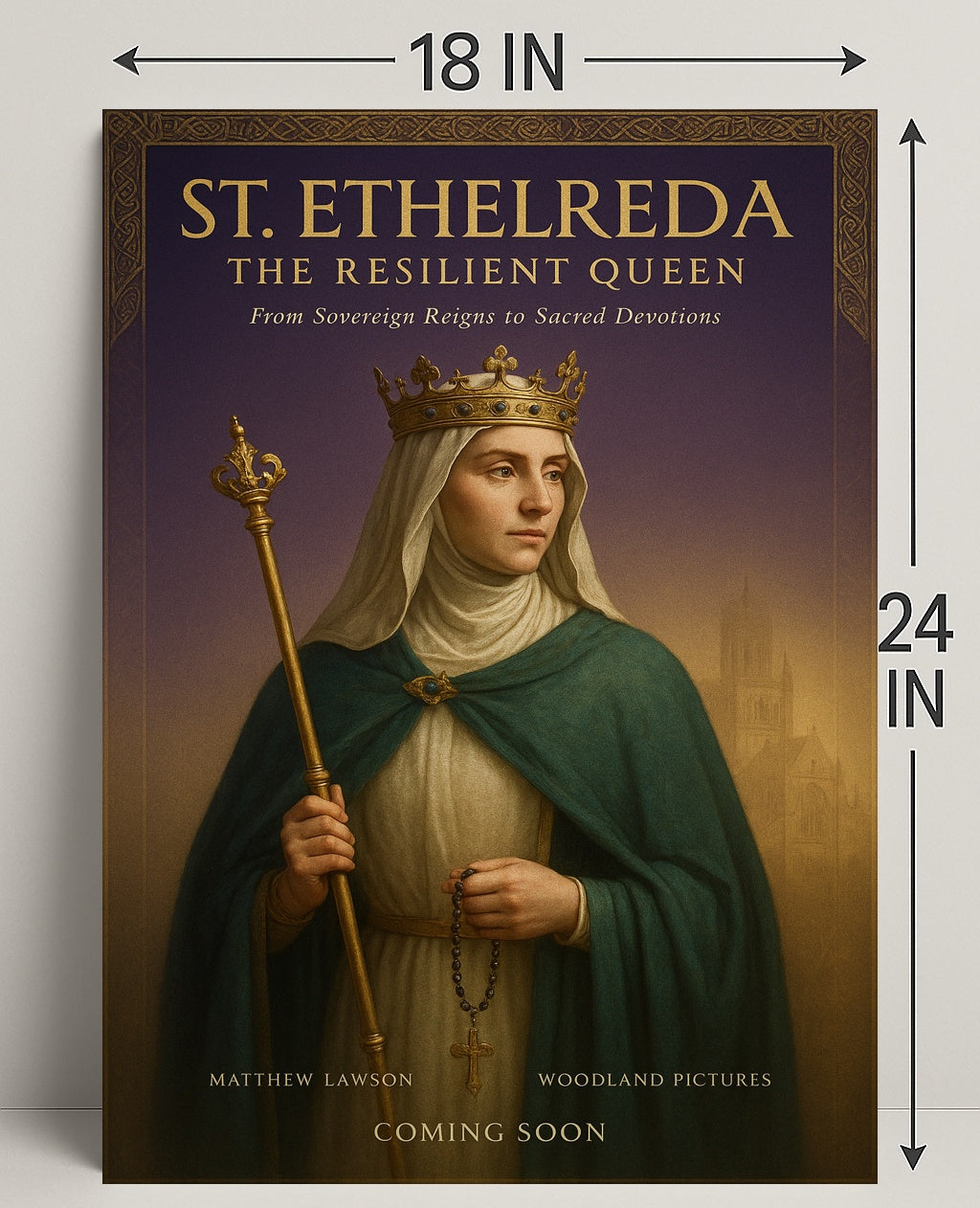 St. Etheldreda The Resilient Queen Poster
