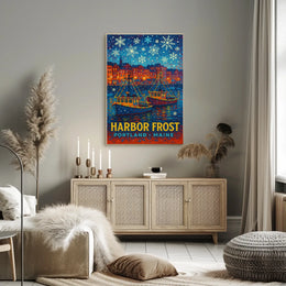 Harbor Frost in Portland, Maine Poster