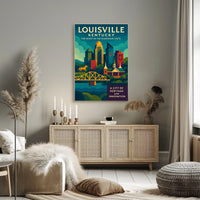 Louisville, Kentucky The Heart of the Bluegrass State Poster