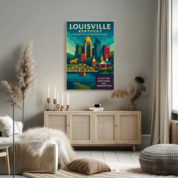Louisville, Kentucky The Heart of the Bluegrass State Poster
