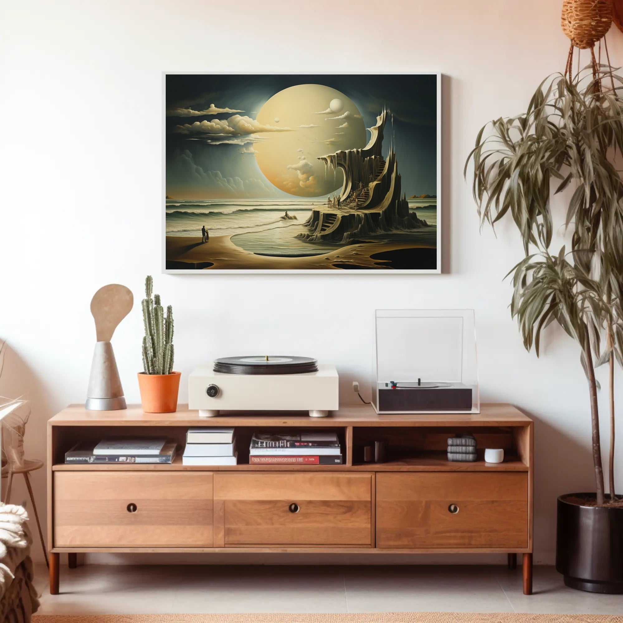 Otherworldly Fantasy Beach Scene Surrealistic Fantasy or Mythology Poster