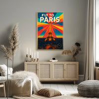 Fly to Paris Poster