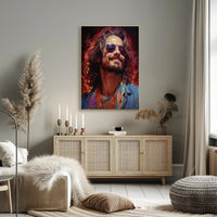 Vibrant Portrait Of A Free Spirit Poster PosterGoat