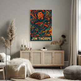 Jim Thorpe Legendary Athlete Poster