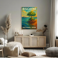 Biscayne National Park Poster Wall Art Coastal Decor