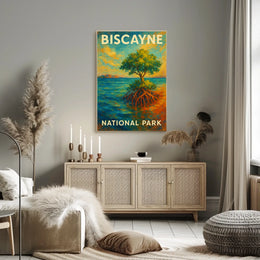 Biscayne National Park Poster Wall Art Coastal Decor