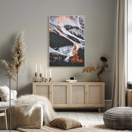 Majestic Surreal Mountain Landscape Art Poster