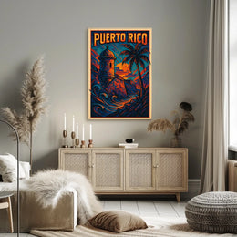 Puerto Rico A Vibrant Escape Poster
